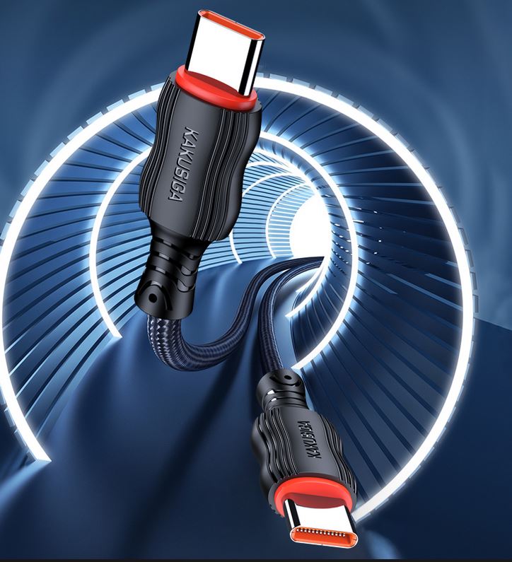 KSC-996/B/TC CHARGING DATA TYPE C 60W ΜΑΥΡΟ (2M) - Image 2