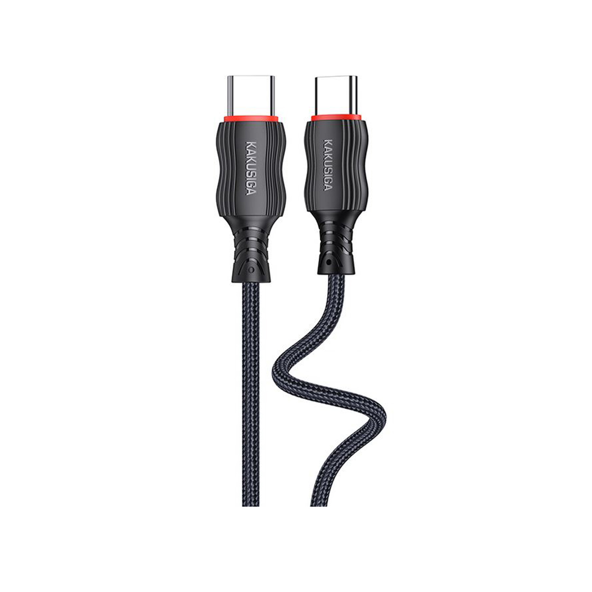KSC-996/B/TC CHARGING DATA TYPE C 60W ΜΑΥΡΟ (2M)