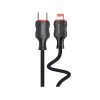 KSC-996/B/LT CHARGING DATA TYPE C ΣΕ LIGHTNING 20W ΜΑΥΡΟ (2M)