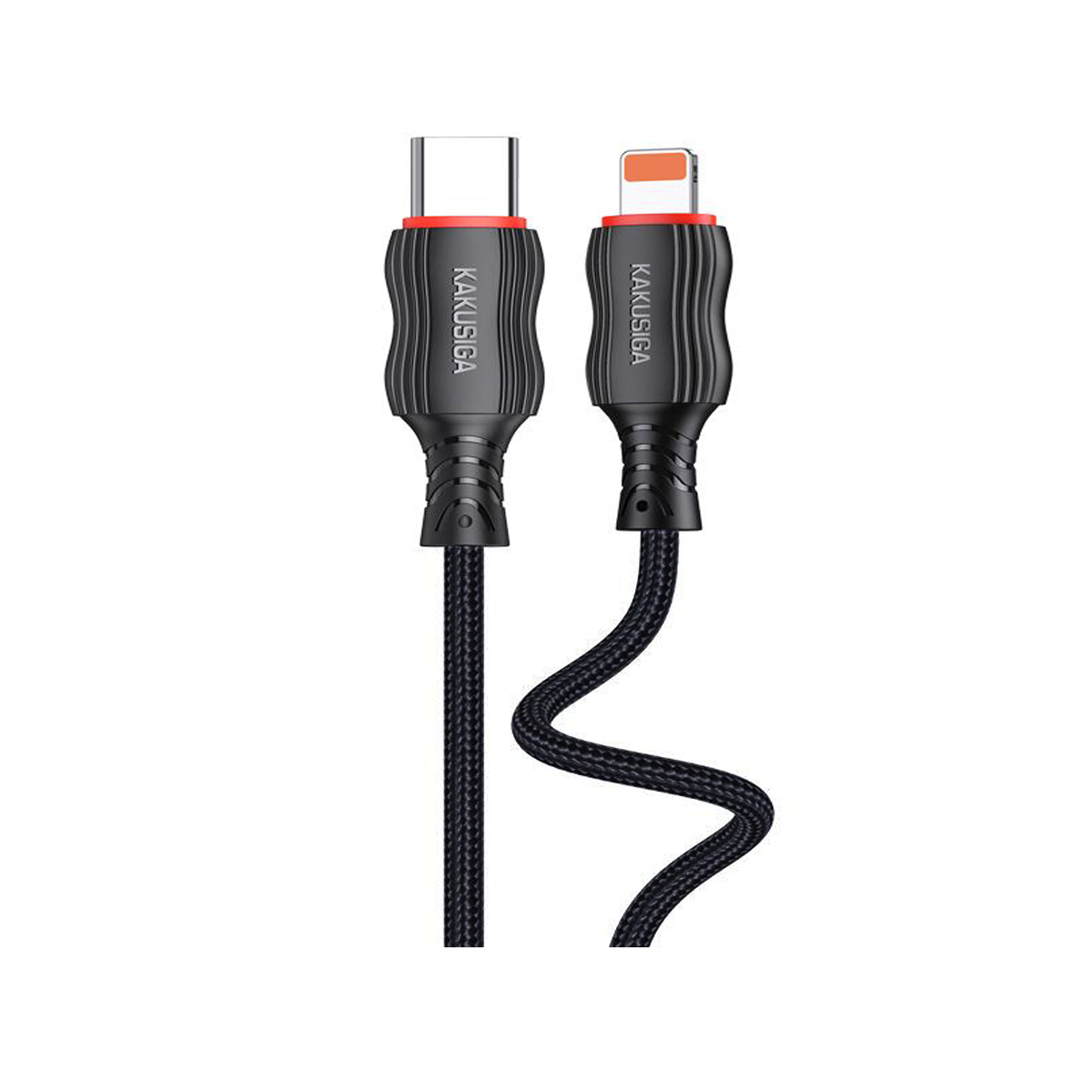 KSC-996/B/LT CHARGING DATA TYPE C ΣΕ LIGHTNING 20W ΜΑΥΡΟ (2M)