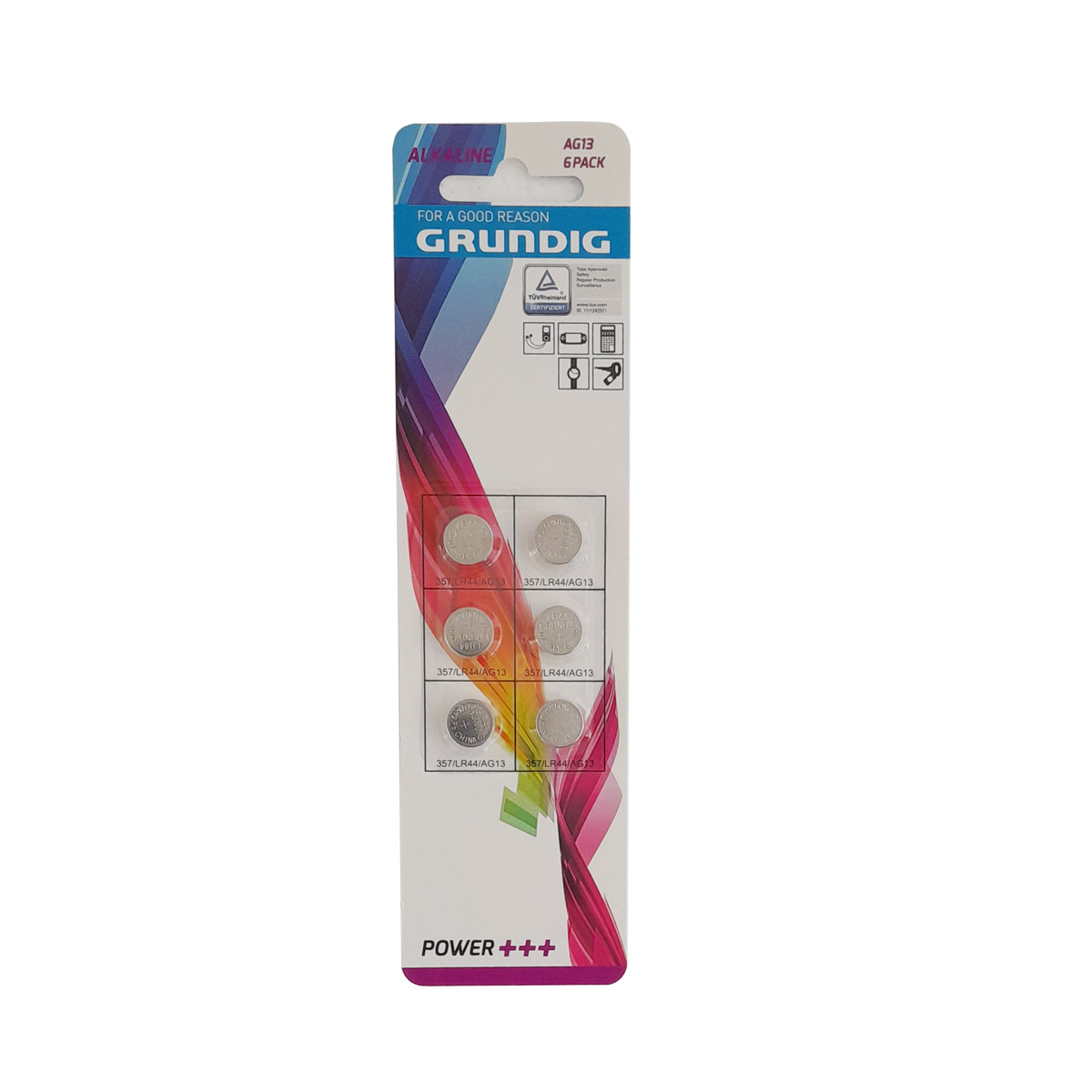 GRUN-AG13/6 ΑΛΚΑΛΙΚΗ ΜΠΑΤΑΡΙΑ GRUNDIG AG13 / LR44