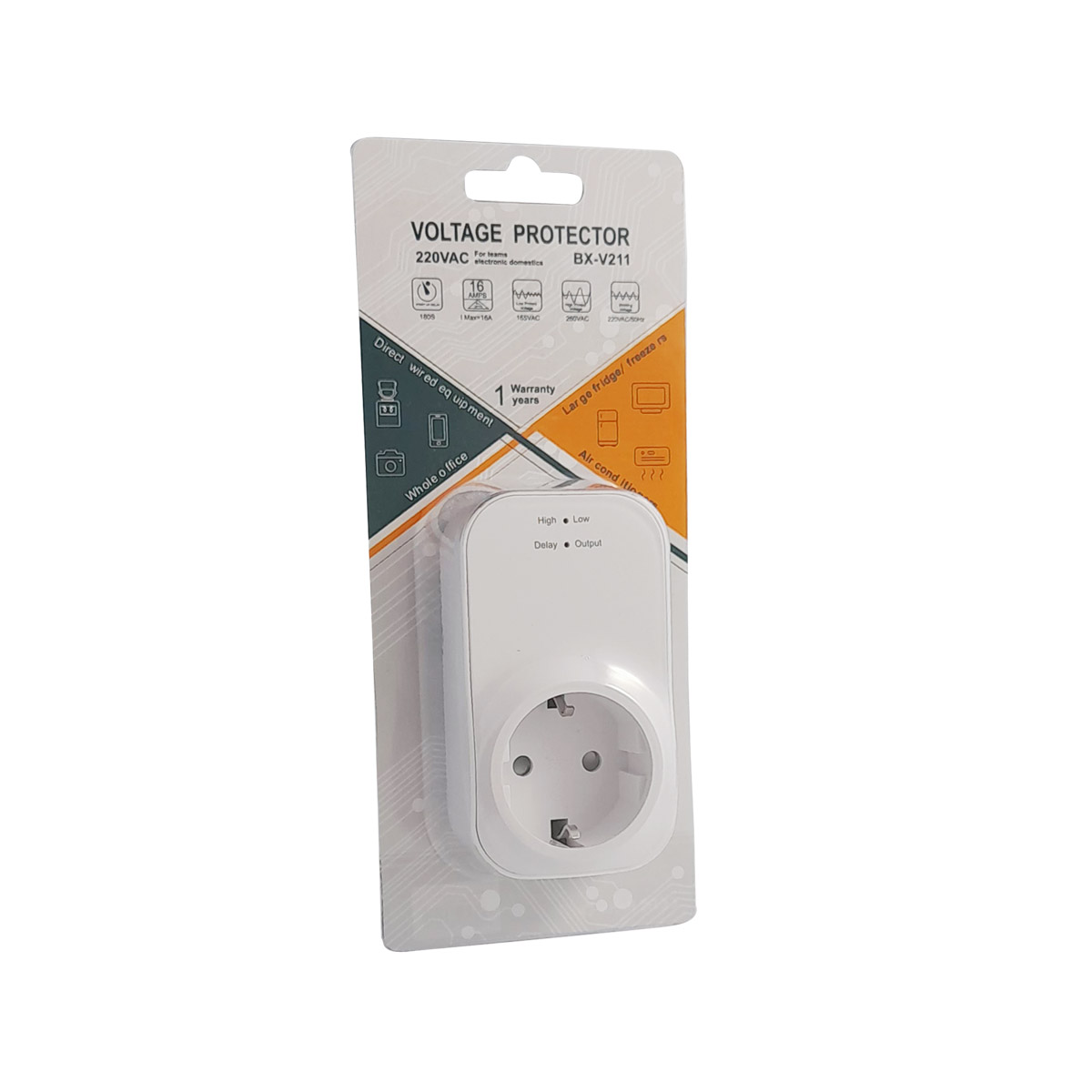 BX-V211 Επιτηρητής τάσης (προστασία υπέρτασης και υπότασης) - Image 3