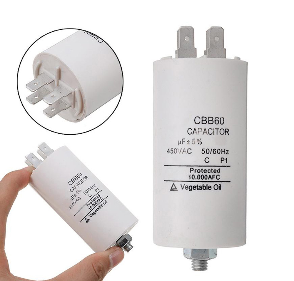 CBB60-80 Πυκνωτής AC μονίμου λειτουργίας FASTON 80μf/450VAC