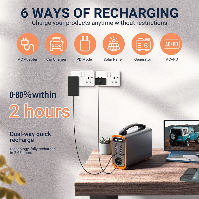 GT200 Portable Power Station 200W (με έξοδο πρίζα 220V) - Image 2