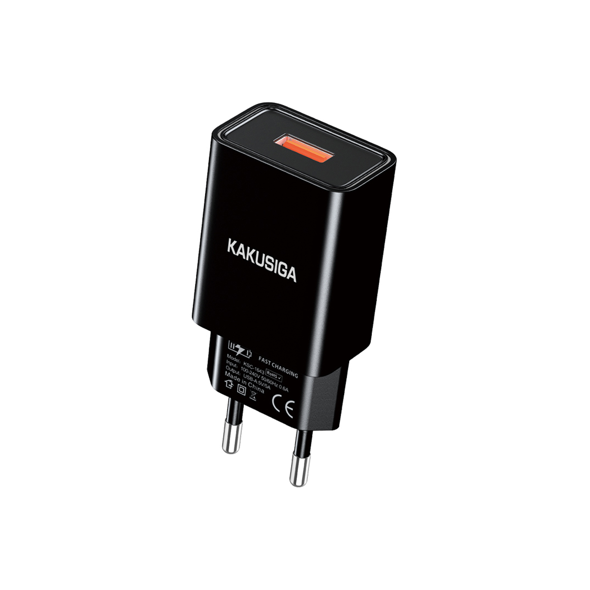 KSC-1643/B ΦΟΡΤΙΣΤΗΣ USB 5Α (ΜΑΥΡΟ ΧΡΩΜΑ)