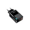 KSC-1685 Φορτιστής 30W+3.0 USB-TYPE C ΕΝΔΕΙΞΗ LED (ΜΑΥΡΟ ΧΡΩΜΑ)