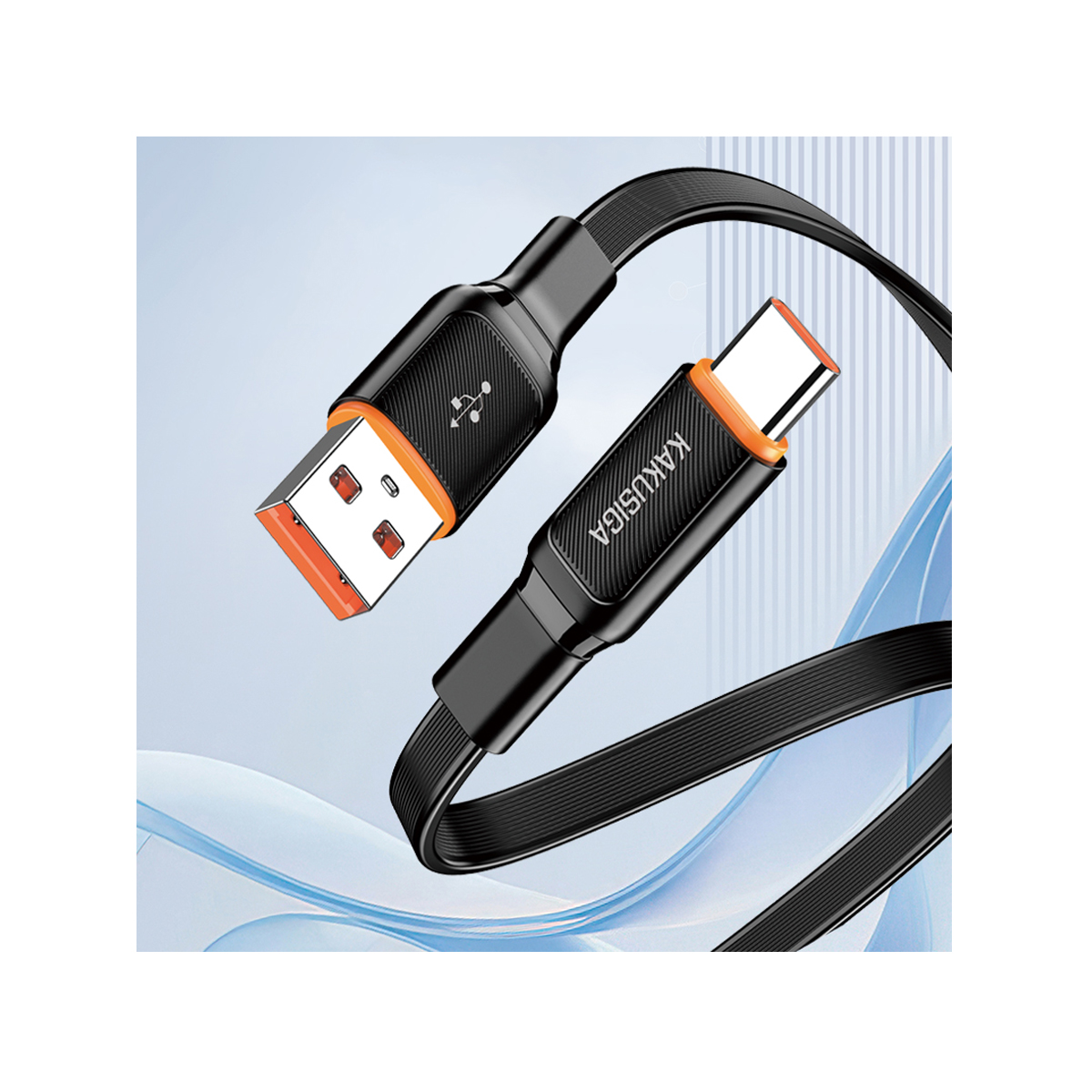 KSC-999/Β ΚΑΛΩΔΙΟ USB ΣΕ TYPE C 1M PD3OW (ΜΑΥΡΟ ΧΡΩΜΑ) - Image 2