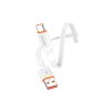 KSC-999/W ΚΑΛΩΔΙΟ ΠΛΑΚΕ USB ΣΕ TYPE C 1M PD30W (ΛΕΥΚΟ ΧΡΩΜΑ)