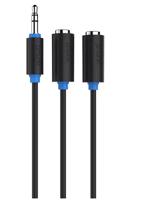 PB107-0030 PROLINK JACK 3.5mm ΑΡΣ - 2xJACK 3.5mm ΘΗΛ - 0