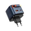 Q10/BLUE  Φορτιστής GAN 65W ME ΕΝΣΩΜΑΤΩΜΕΝΟ ΚΑΛΩΔΙΟ TYPEC LDNIO