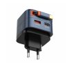 Q9/BLUE  Φορτιστής GAN  33W ME ΕΝΣΩΜΑΤΩΜΕΝΟ ΚΑΛΩΔΙΟ TYPEC LDNIO