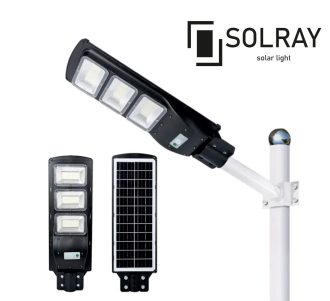 S02B-120W Ηλιακός προβολέας δρόμου LED 120W  (Mε μεταλλική βάση)