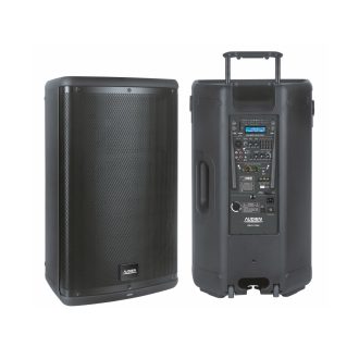SM-5115A6 Επαναφορτιζόμενο ενεργό ηχείο 15" με 2 ασύρματα μικρόφωνα
