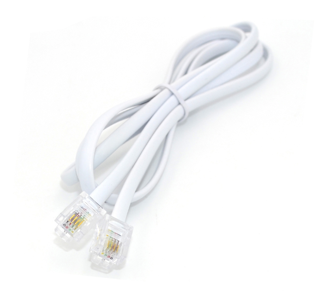 SM134-white-1.5m Τηλεφωνικό καλώδιο 1.5μ