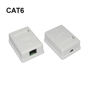 SM610 Μονή εξωτερική  πρίζα 8P8C  CAT6 ΤΥΠΟΥ KRONE