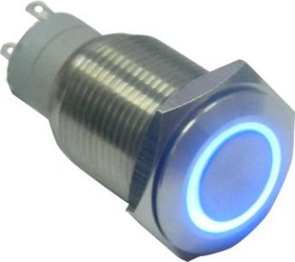 SW16F-Z1-S-R-B-220V   ΔΙΑΚΟΠΤΗΣ Φ16mm 220V με ΜΠΛΕ ΦΩΤΙΣΜΟ