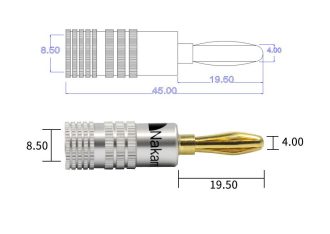 XS-P017/R  Κόκκινη επίχρυση μπανάνα 4mm