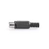 XS-P041/B Βύσμα RCA θηλυκό μαύρο