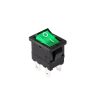FL3-KCD1-101N-4/250V/GREEN  Πράσινος διακόπτης rocker φωτιζόμενος
