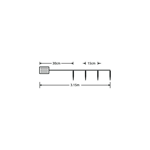 Modee Χριστουγεννιάτικα Φωτάκια LED (20LED/2.85m/15cm) Θερμό Λευκό - Image 5