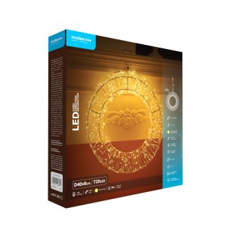 Modee Χριστουγεννιάτικη διακόσμηση LED με μετασχηματιστή C5002 IP44 (720 LED, D400x80mm) – Θερμό λευκό