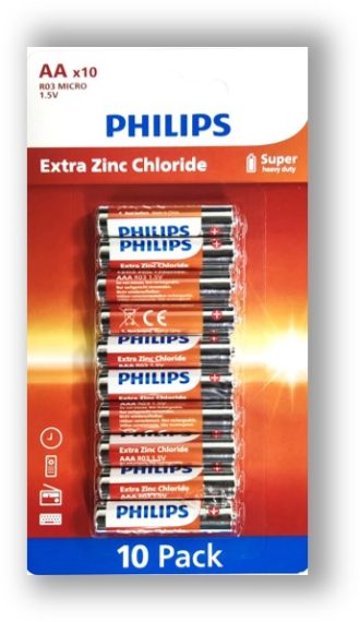 Philips Longlife AA 10 Pack Family